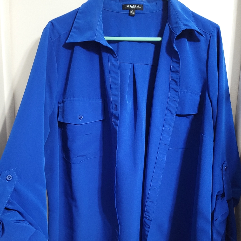 Royal Blue button up